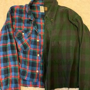 Urban Outfitters Cropped Flannel